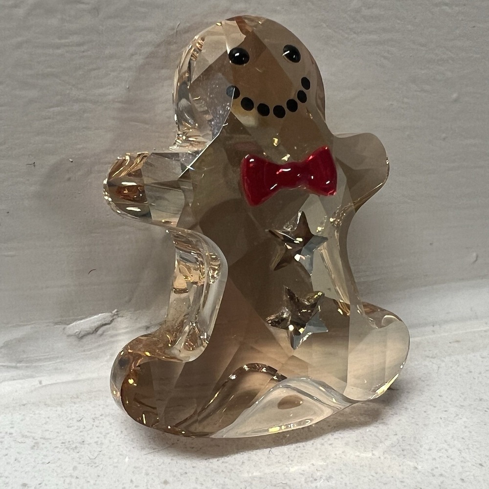 Swarovski Crystal Gingerbread Man Figurine 2022‎ Holiday Christmas Retired